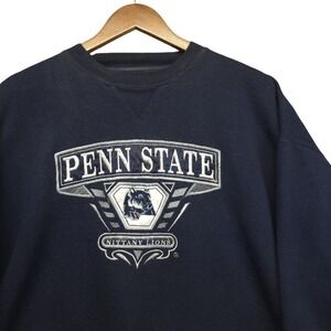 Penn State Nittany Lions Navy Crewneck‎ Sweatshirt Midwest Embroidery XL College
